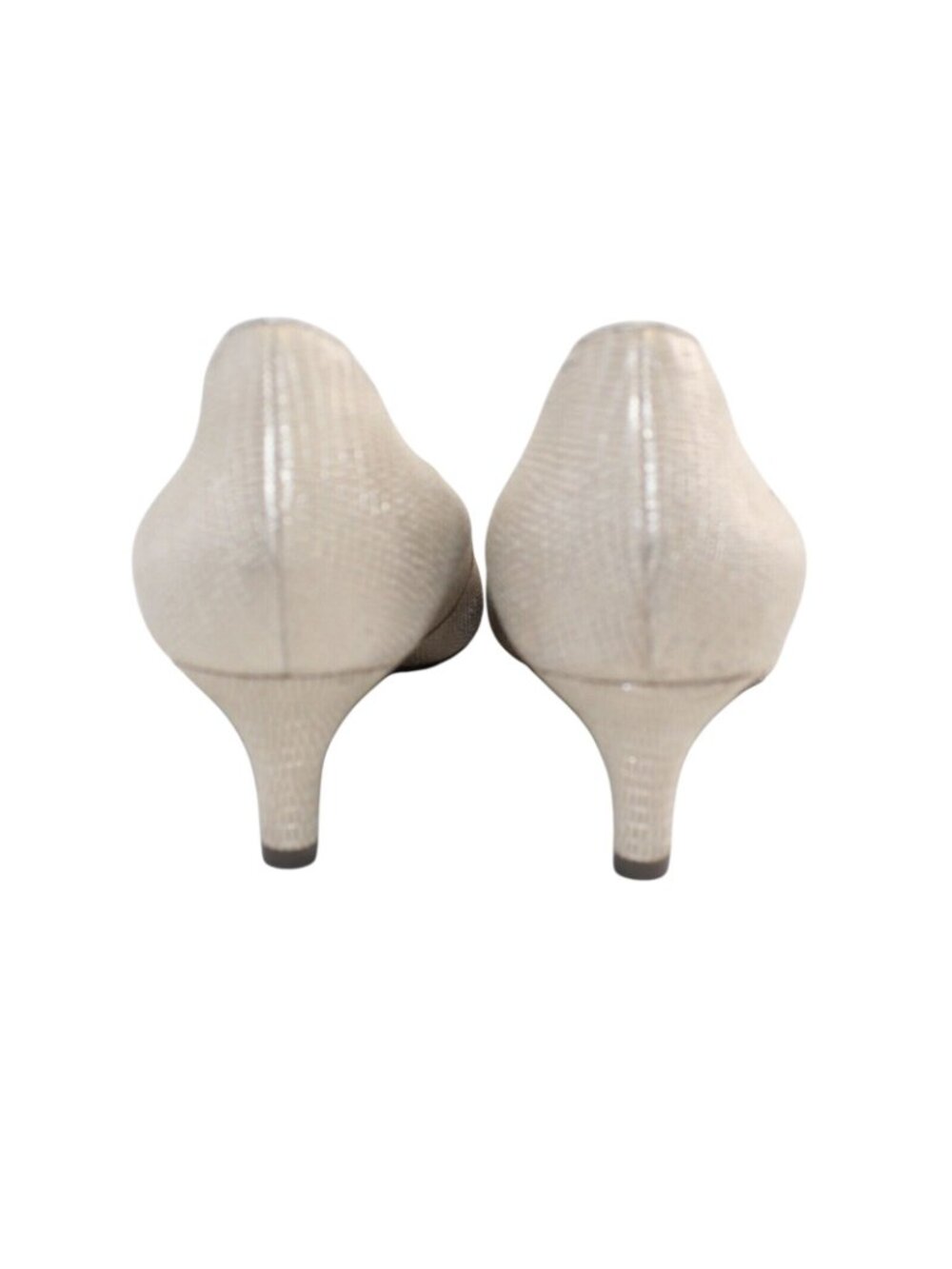 Rockport Trutech Womens 7 Kalila Gold Pebbled Leather Pumps High Heels BX1967 - Picture 8 of 10